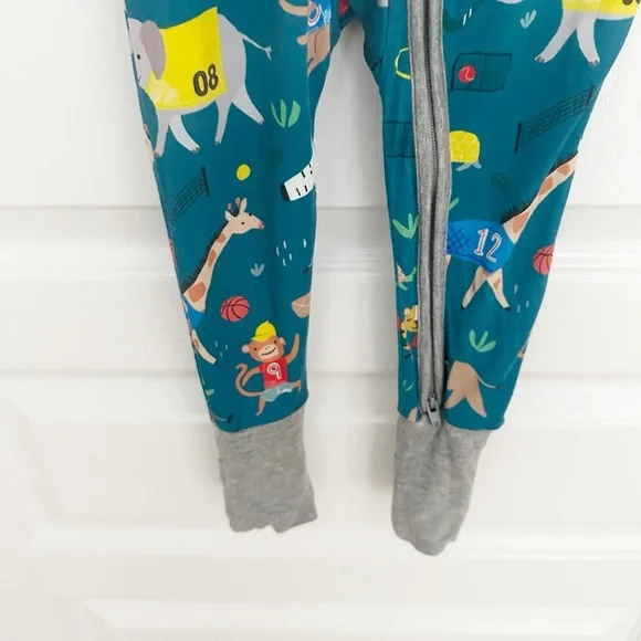 Little Sleepies | Jungle Gym Bamboo Zippy 12-18 months - Picture 5 of 8